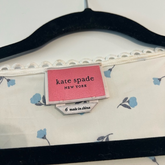 Kate Spade white puff sleeved dress - Picture 3 of 5